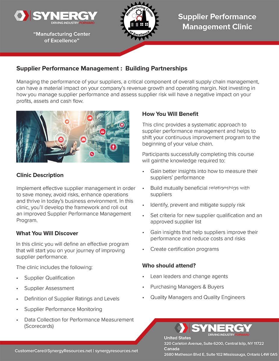 Supplier Performance Management (SPM) - Why You Need a Robust Program ...