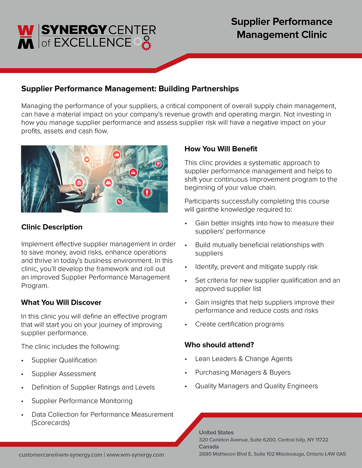 Supplier Performance Management Clinic