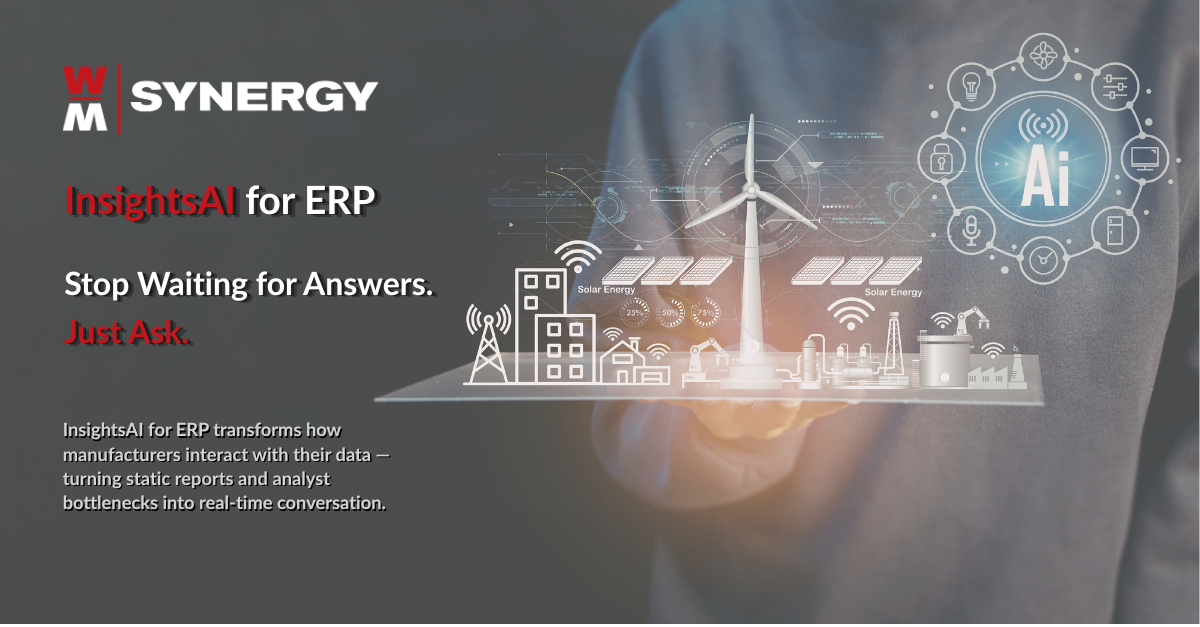 Product Spotlight: WM Synergy’s InsightsAI – an AI Experience Layer into your ERP Data